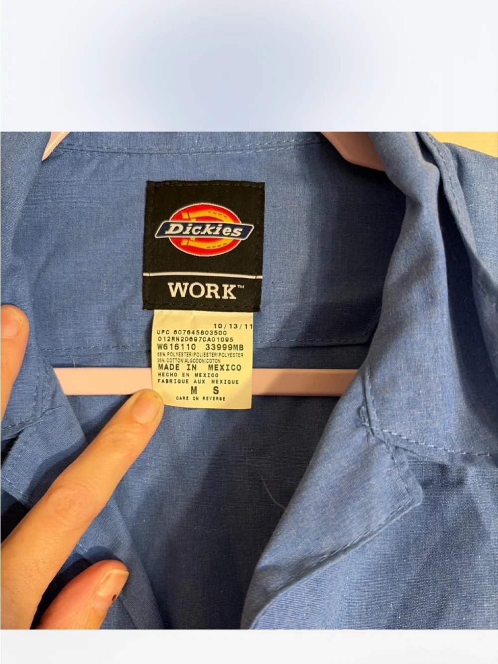 Dickies Blue Short-Sleeve Work Jumpsuit